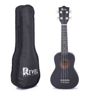 REVEL RVL-UK21-BK Soprano Ukulele  (Overall Length - 62 cm)