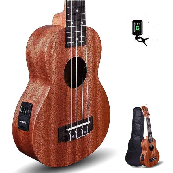 KADENCE Concert Ukulele 23", Cinnamon Brown colour, fluorocarbon strings Concert Ukulele  (Overall Length - 58 cm)